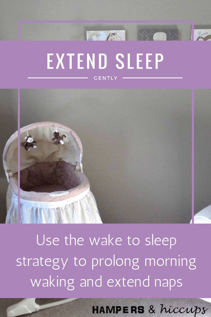 If your baby is waking too early in the mornings, or from naps, you need to try the wake to sleep strategy to have her sleeping longer. In 3 short days, you'll be back to normal. All it takes is a simple disruption of her habitual sleep pattern to have her reset and sleeping longer. #sleeptraining #babywhisperer